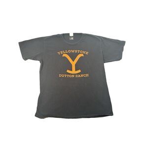 Yellowstone T Shirt Mens XL Black Cotton Cowboy Western Rodeo Dutton Ranch